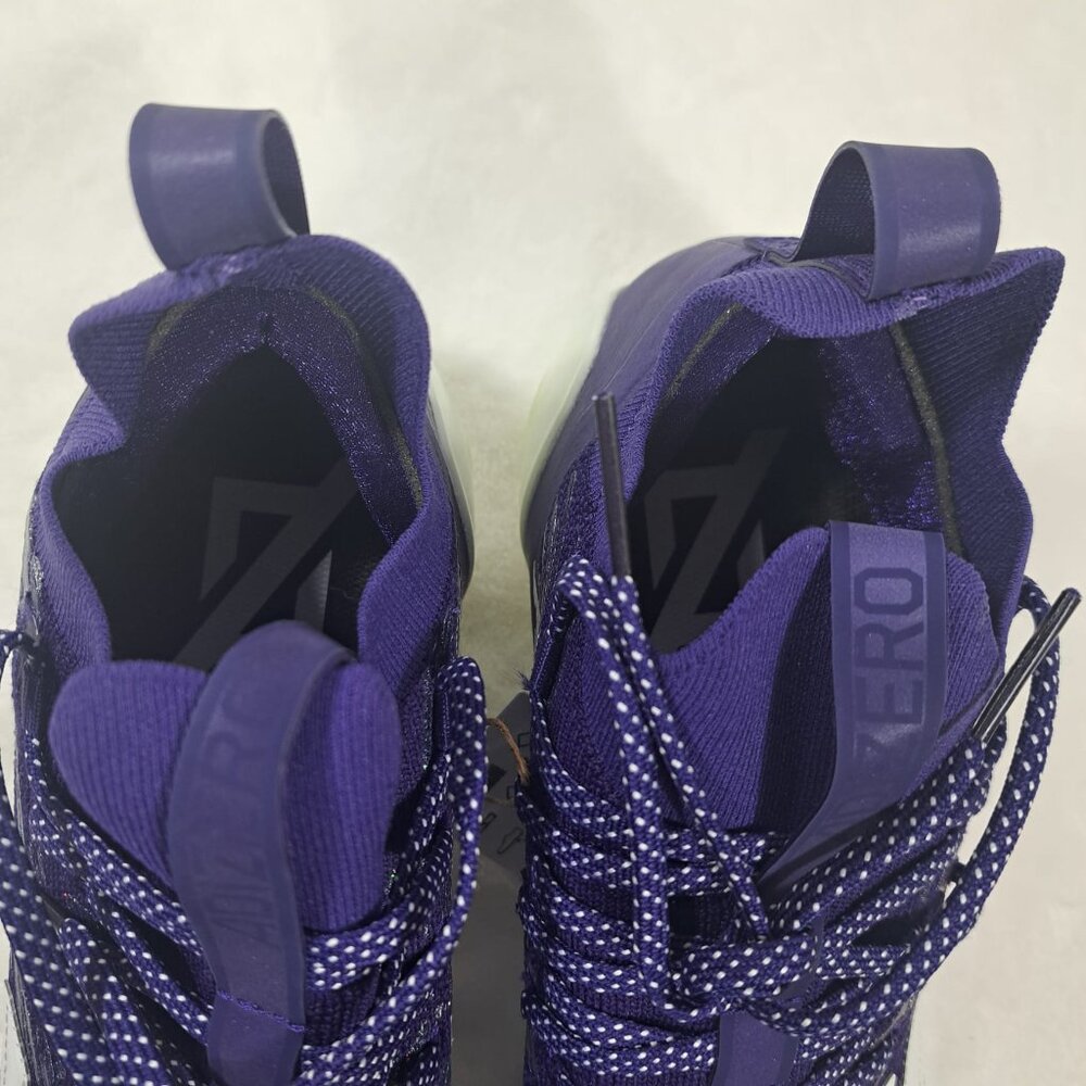 Adidas Adizero Primeknit Football Cleats Mens 13 Shoes Purple White Mid Sneakers - Picture 10 of 12